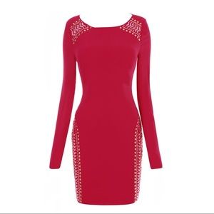 House of CB Crystal Pink Longsleeve Dress